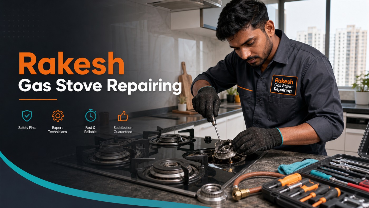 Gas appliance repair work by Rakesh Gas Stove Repairing