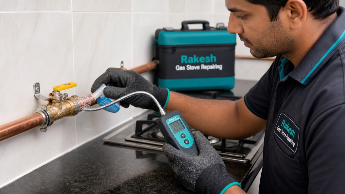 Copper Gas Pipeline Service by Rakesh Gas Stove Repairing